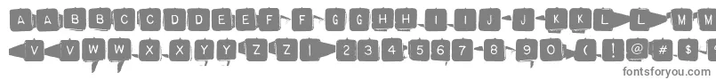 フォントBackspacersquare – 白い背景に灰色の文字