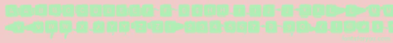 Backspacersquare Font – Green Fonts on Pink Background