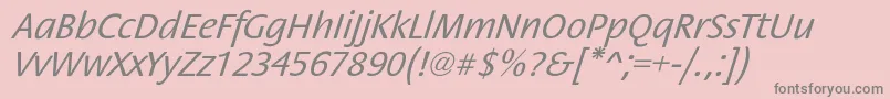 StackoblNormal Font – Gray Fonts on Pink Background