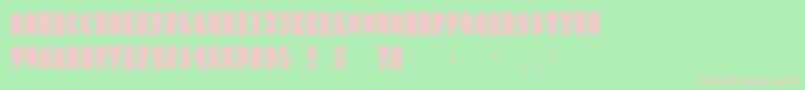 Hashtagbasic Font – Pink Fonts on Green Background