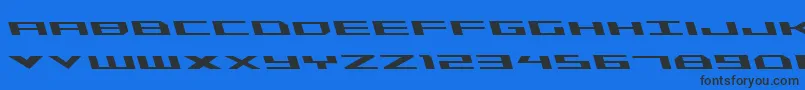 TriremeLeftalic-fontti – mustat fontit sinisellä taustalla
