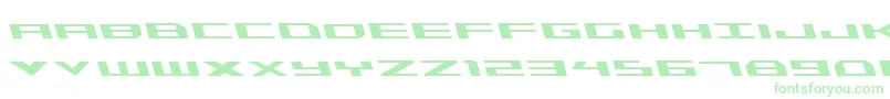 TriremeLeftalic Font – Green Fonts on White Background