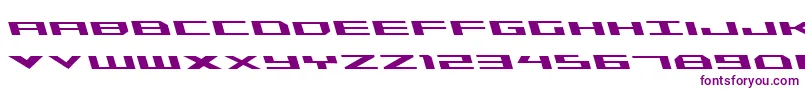 TriremeLeftalic Font – Purple Fonts on White Background