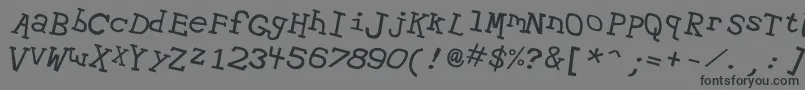 Hypewri2 Font – Black Fonts on Gray Background