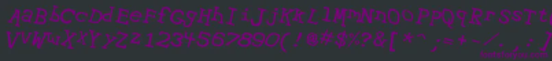 Hypewri2 Font – Purple Fonts on Black Background