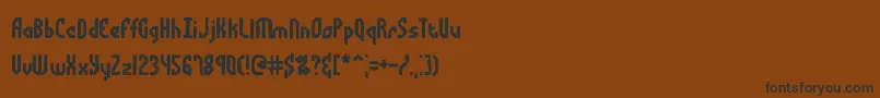 Bocumaad Font – Black Fonts on Brown Background