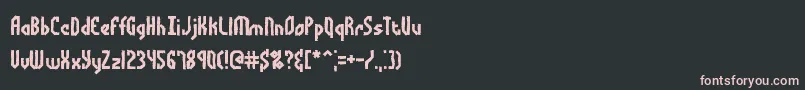 Bocumaad Font – Pink Fonts on Black Background