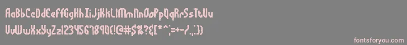 Bocumaad Font – Pink Fonts on Gray Background