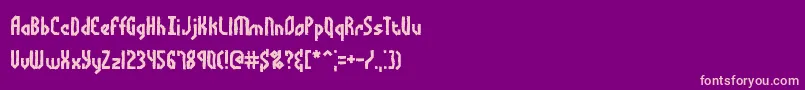 Bocumaad Font – Pink Fonts on Purple Background