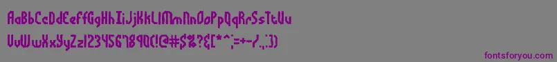 Bocumaad Font – Purple Fonts on Gray Background
