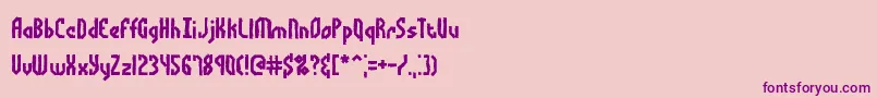 Bocumaad Font – Purple Fonts on Pink Background