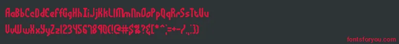 Bocumaad Font – Red Fonts on Black Background