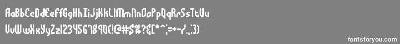 Bocumaad Font – White Fonts on Gray Background