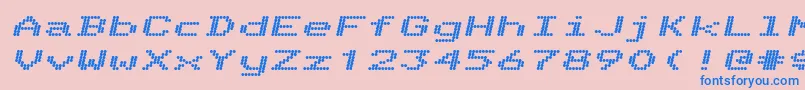 Telidonexhv ffy Font – Blue Fonts on Pink Background