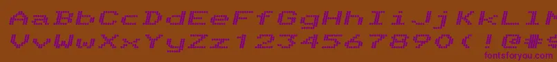 Telidonexhv ffy Font – Purple Fonts on Brown Background