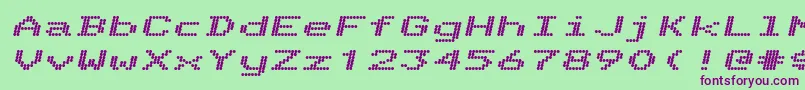 Telidonexhv ffy Font – Purple Fonts on Green Background