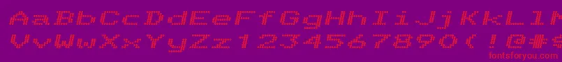 Telidonexhv ffy Font – Red Fonts on Purple Background