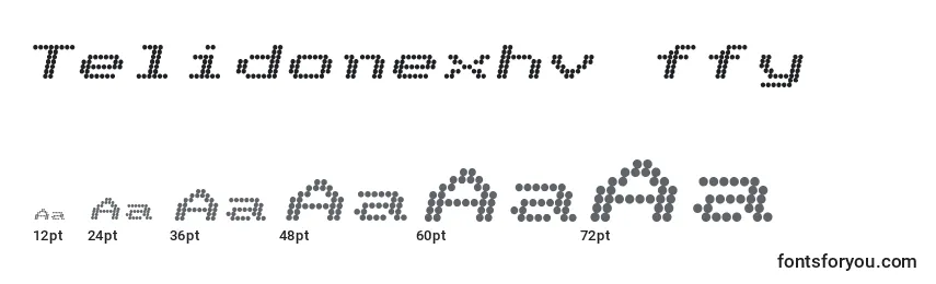 Telidonexhv ffy Font Sizes