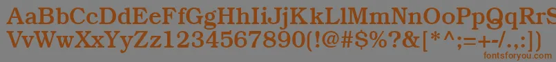 BookmanmediumRegular Font – Brown Fonts on Gray Background