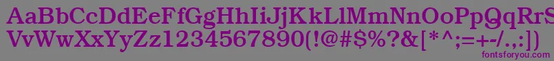 BookmanmediumRegular Font – Purple Fonts on Gray Background