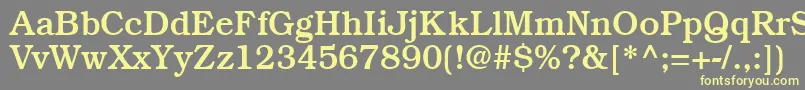 BookmanmediumRegular Font – Yellow Fonts on Gray Background