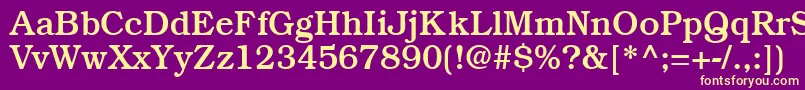 BookmanmediumRegular Font – Yellow Fonts on Purple Background