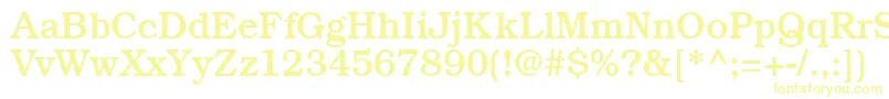 Шрифт BookmanmediumRegular – жёлтые шрифты