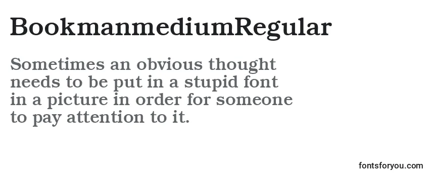 BookmanmediumRegular Font