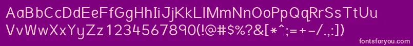 TuffyinfantRegular Font – Pink Fonts on Purple Background