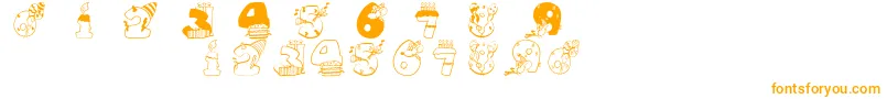 Birthdaydigits Font – Orange Fonts