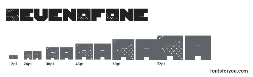 Размеры шрифта SevenOfOne