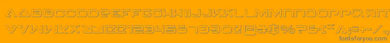 Police 4114Blaster3D – polices grises sur fond orange