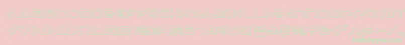 4114Blaster3D Font – Green Fonts on Pink Background