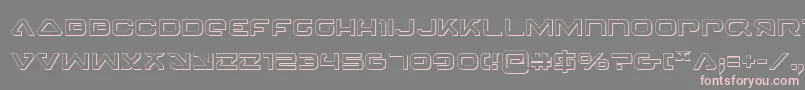 4114Blaster3D Font – Pink Fonts on Gray Background