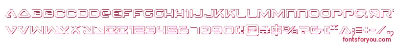 4114Blaster3D Font – Red Fonts on White Background