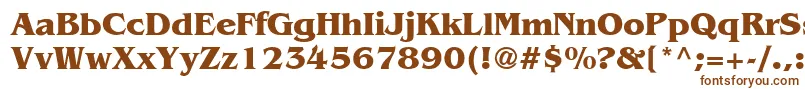 BangkokBold Font – Brown Fonts on White Background