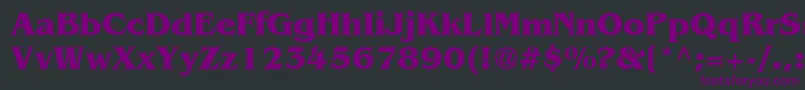 BangkokBold Font – Purple Fonts on Black Background