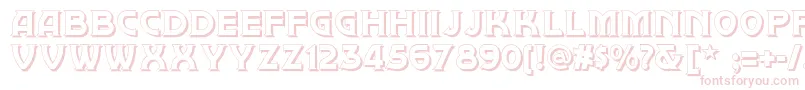 Brownwood Shadow Nf Font – Pink Fonts on White Background