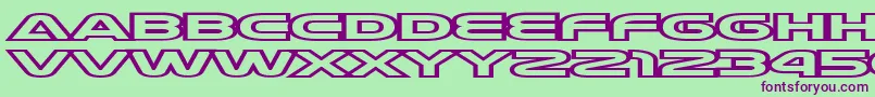 Joycircu Font – Purple Fonts on Green Background