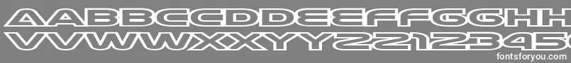 Joycircu Font – White Fonts on Gray Background