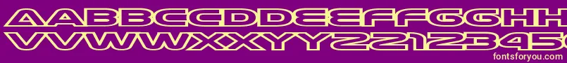 fuente Joycircu – Fuentes Amarillas Sobre Fondo Morado