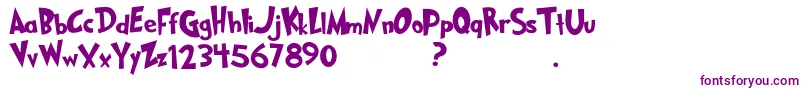 Grinched2.0Demo Font – Purple Fonts on White Background