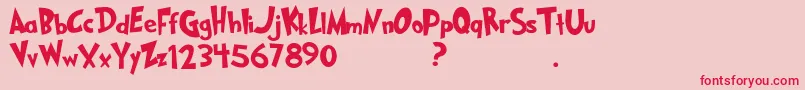 Grinched2.0Demo Font – Red Fonts on Pink Background