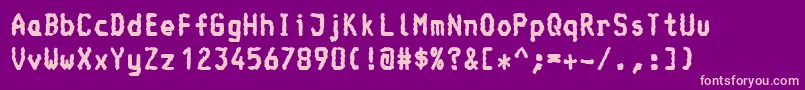 ConsoleBold Font – Pink Fonts on Purple Background