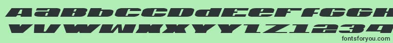 Usai Font – Black Fonts on Green Background