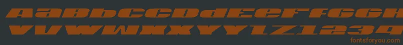 Usai Font – Brown Fonts on Black Background
