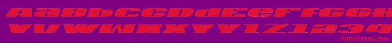 Usai Font – Red Fonts on Purple Background