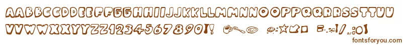 MessyFika Font – Brown Fonts on White Background