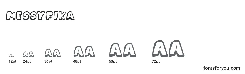 MessyFika Font Sizes
