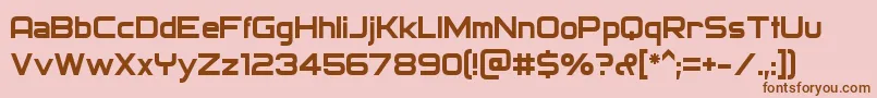 Archangelsk Font – Brown Fonts on Pink Background